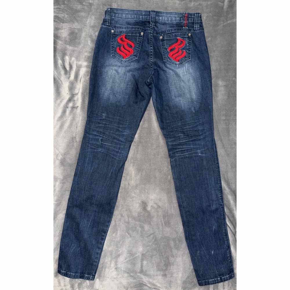 💙❤️ Y2K Rocawear Jeans with Embellished pockets